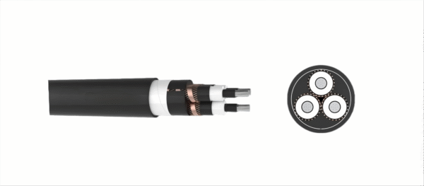 NA2XSY (YJLSV) 6-10(12)kV (Al/XLPE/CWS/PVC）