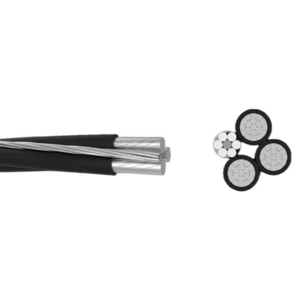Copper Conductor Quadruplex Service Drop Cable 600V
